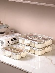 OUTDOORMORE 8 Grids Compartment Food Organizer Snack Tray Compartment Portable Handle