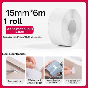 deli | Waterproof Oily-Tear Resistant Transparent Label Paper