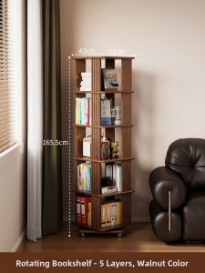 DONGMU | Rotatable Corner Standing Bookshelf