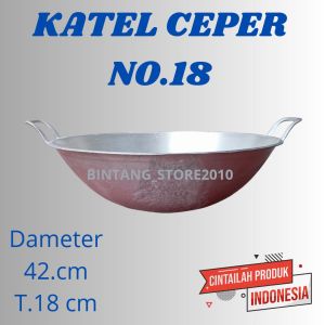 Wajan Ceper Anti lengket super tebal no 20 18 Bahan alumunium cor
