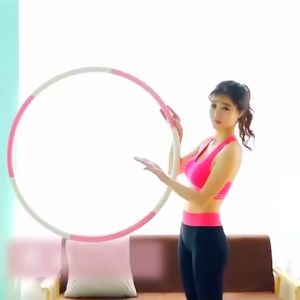 Detachable Hula Hoop for Easy Weight Loss and Postpartum Recovery - Durable Environmentally Friendly and Pain-Free with Elastic Snap Design and Thickened Foam（8 sections）