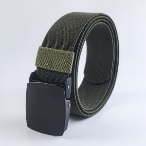 New Golf Sports Elastic Belt Fashion Belt Metal Automatic Buckle Tough Stretch Nylon Men Work belt 120CM Big Size Belts