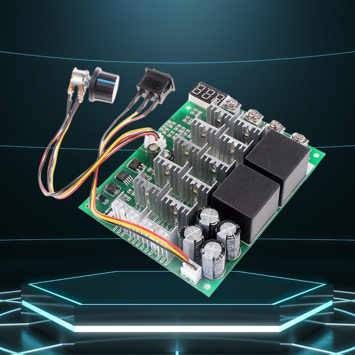 Speed Controller CW CCW 40A DC10V-55V PWM Motor Speed Controller Reversible Switch With Digit Display For Brushed Dc Motor