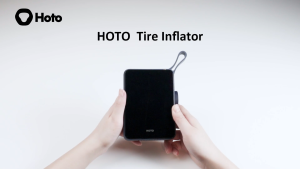 HOTO Electric Tire Inflator - 150psi Max 5 Preset Modes 2500mAh USB-C Auto Stop LED Light