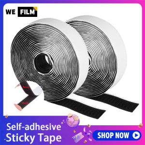 WEFILM เทปกาวไนลอน Self Adhesive 20 Hook & Loop Sticky Fastener ตาข่ายกันยุงคู่ด้านเทปเหนียว (สีดําและสีขาว1/2/3/5/10M)