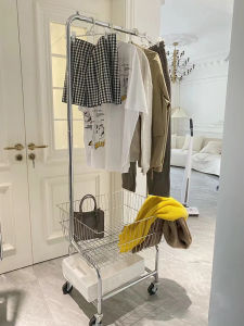 Floor Standing Rolling Clothes Rack