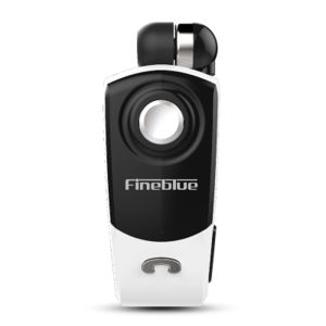 Fineblue F960 high-end single ear lavalier Bluetooth earphones for business driving with an extra long standby and retractable cable. The phone will vibrate and report a number of 5.2