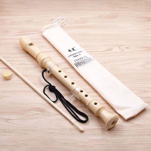 Professional Eight Hole High Pitched Flute Eight Hole Soprano Recorder Clarinet Black Sound Easy To Adjust Food Grade ABS