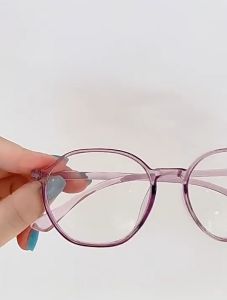 Fashion large frame anti-blue glasses European and American women fashion glasses students myopia finished mirror