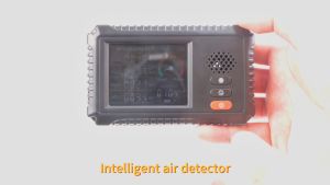 เครื่องตรวจวัดคุณภาพอากาศอเนกประสงค์ 4 ใน 1 เครื่องตรวจจับก๊าซ TVOC HCHO PM2.5 PM10 เครื่องวิเคราะห์ก๊าซสำหรับใช้ที่บ้านและสำนักงานกลางแจ้ง HLW-100