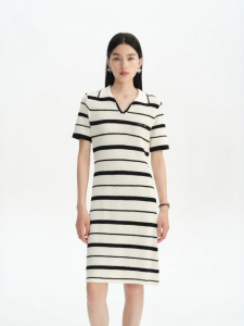 Eastern Light | Moisture Wicking Natural Fiber Striped Dress