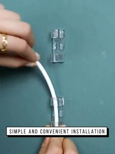 Kabel Klip Isi 20 Pcs & Penjepit Kabel Tempel Holder Charger HP Pengikat Clamp