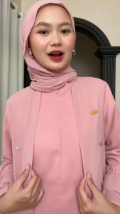 Abaya Sabrina Dress Ceruty Payet: Dress Lebaran Wanita Elegan