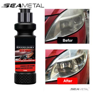 SEAMETAL Car Headlamp Repair Liquid Car Head Lamp Coating Renew Headlamp Wax Headlamp Restorer Brightener Motorcycle Lights Fluid Polish