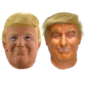 11THGreat Halloween Cosplay Party Prop Donald Trump Halloween Cosplay Mask Character Dress Up Prop for Holiday Costume Party