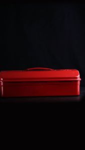 Tool Box Kotak Perkakas 10 x 35 CM Tangguh Bahan Metal Tidak Berisik Kuat Multifungsi - 6565