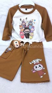 Masyken -  Set Setelan Sweater Anak Perempuan Kekinian - Usia 1-6 Tahun