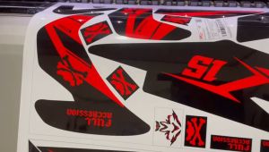 Decal Stiker Motor New Beat Street MOTIF STREET RACING MERAH HITAM D-X4-082 X4-133 X4-136