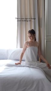 Arestale Set C ผ้าปูที่นอน + ปลอกผ้านวม + ปลอกหมอน 2 ใบ ผ้าฝ้ายแท้ 100% Long-staple cotton Single-ply yarn ขนาด 3.5 ฟุต / 5 ฟุต / 6 ฟุต