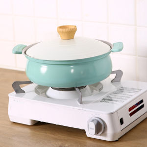 【Ready Stock】Handled Aluminum Alloy Soup Pot Lidded Saucepan for Gas Stove Cooking Non Stick Design Ergonomic Handle for Stewing Soup Making Porridge and Cooking Noodles