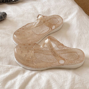 QIAOHUI | Breathable Slip-Resistant Jelly Sandals with Soft Soles