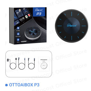 Ottocast P3 Car TV AI Box 8+128G Wireless CarPlay Android Auto for HDMI Output GPS for Nissan Toyota Ford Cadillac Buick Toyota