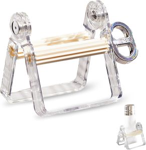 เครื่องมือบีบยาสีฟันเครื่องจ่ายหลอดพลาสติกแบบแมนนวลสำหรับบีบห้องน้ำที่ง่ายดายสำหรับยาสีฟันและครีมสำหรับทุกวัน