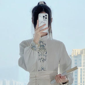 Original Hanfu Womens Ma Face Skirt Set New Chinese Red Drinking Ceremony National Style Aircraft Sleeve Stand Collar Ming Dynasty Women