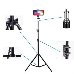 Giá đỡ ipad kim Tripod điện thoại máy ảnh đa năng 2m thân nhôm quay video live stream chống rung chân máy chiếu dạy học