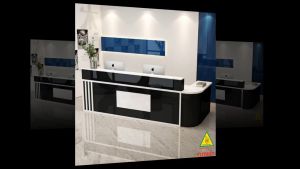 QUẦY LỄ TÂN QUẦY TIẾP TÂN QUẦY TÍNH TIỀN QUẦY THU NGÂN QTT430 - NỘI THẤT LẮP RÁP VIENDONGADV