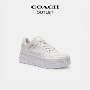 Coach | Thick-soled Increased Comfort White Sport Shoes