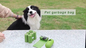 Biodegradable Dog Poop Bag Dispense Leak Proof Plastic Poop Bag Refill Roll Pet Garbage Bag