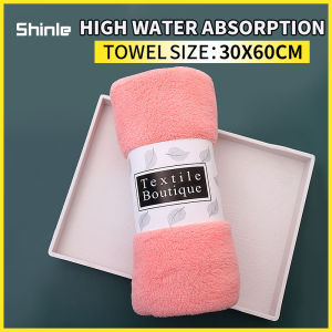 1Piece Coral fleece Towel Super Absorbent Hand Towel Gift Set 30 x 60cm