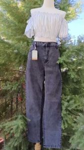 กางเกงยีนส์เอวสูง ผ้ายืด รหัส A10