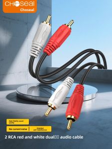 Choseal | Hai Cặp Dây Audio RCA Đỏ và Trắng