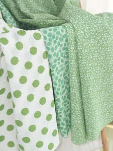 ฤดูร้อน ลายดอก บริสุทธิ์ ผ้าฝ้าย Bubble ผ้าฝ้าย DIY กระโปรง เสื้อผ้าผ้า พลีทสามมิติ น้ำหนักเบา นุ่ม ผ้า