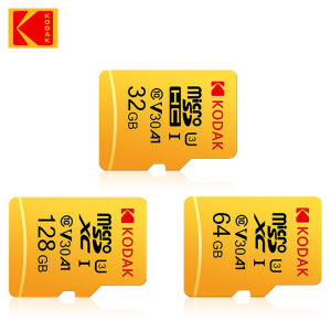 Kodak | 2pcs pack Kodak 100% Original TF Card 128GB Class 10 Memory Card 64GB Flash Card 32GB V30 U3 Flash Card suitable for driving