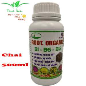 Root.Organic B1-B6-B12 Cân Bằng PH Trong Đất-Hạ Phèn Kích Rễ Rau Màu Và Cây Trồng chai 500ml
