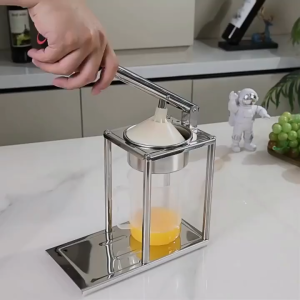 304 Stainless Steel Manual Juicer - Orange Squeezer Fruit Press for Fresh Juice Commercial & Street Vendor Use Heavy-Duty Hand Press Tool