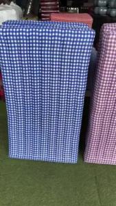 ✨ ที่นอนนุ่น 3พับ 3x6ฟุต เพื่อสุขภาพ หลับสนิท ลายสก็อต ขนาด90x180x8cm. (ของแท้💯)