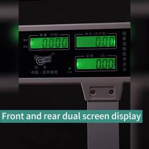 DEKES 40kg stainless steel electronic digital scale dual LCD display rechargeable kitchen scale