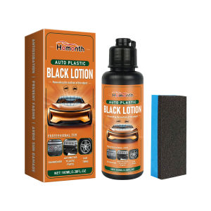 Car Plastic Restorer Coating Agent Auto Parts Repair Gloss Leather Polishing Restore Faded Motor Plastic Restorer Black Lotion