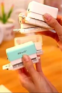 Cute Ring Punch Mini Paper Puncher A4 B5 A5 Loose Leaf Hole Manual Notebook Scrap Binding Machine MK