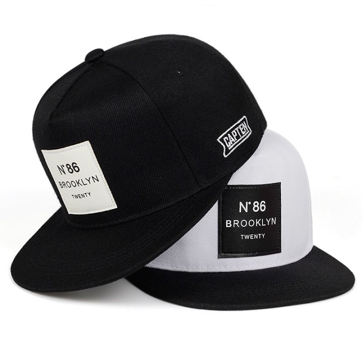 Unisex Brooklyn Mũ Bóng Chày Cotton Có Thể Điều Chỉnh Nón Snapback Với Nhãn Da Mũ Hip Hop Hat Dành Cho Nam Và Nữ Trucker Hat