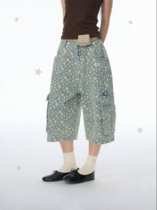 JNXS | Quần Jeans In Hình Toàn Phần 7/8 Đã Xử Lý