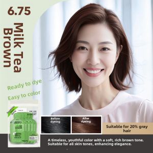 Feeling | Men Natural Black Tea Colored Covering Grey Hair Dye 5 Pouches