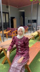 Safiya One Set Baju Kurung Melayu Rok Songket Modern Wisuda Lamaran Tunangan Baju Pesta Kondangan Terbaru
