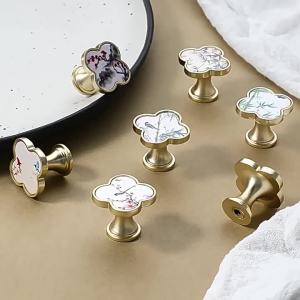 YEGBONG | 【HT】【HT】Cabinet Knobs Furniture Handles Chinese Painting Patterns Perfect For Kitchen Wardrobe Drawer Home Decoration
