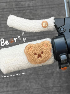 มือจับรถจักรยานยนต์แบบหนาป้องกันความร้อนสำหรับฤดูหนาว สไตล์โมเดิร์น วัสดุผ้าขนสัตว์ ปกป้องมือจากความหนาวเย็น