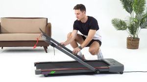 HouseFit Smart 420 Under Desk Treadmill with Bluetooth APP for Walking and Running Mode 2 in 1 | Foldable | Portable | Home Gym | Remote Controlled Treadmill | Treadmill Exercise Machine | Heavy Duty | Foldable | Treadmill Walking Pad | Maxx Home Fitness